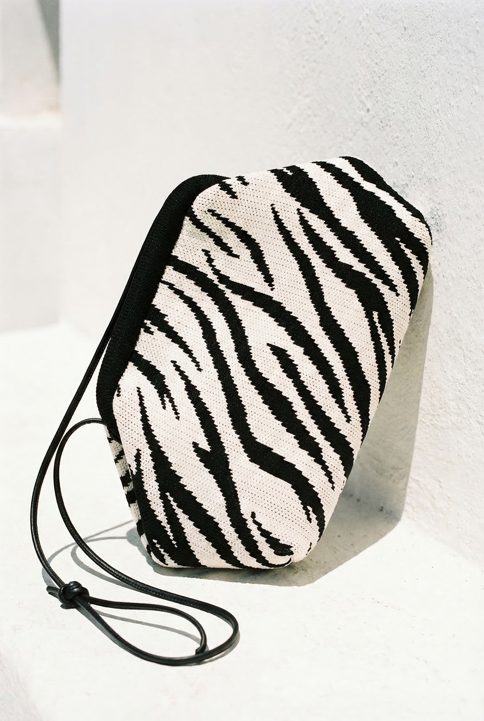 Zebra Clutch w/ Strap — 1